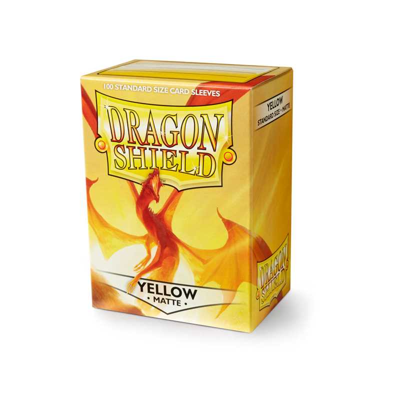 DRAGON SHIELD STANDARD SLEEVES - MATTE YELLOW (100 STK.)