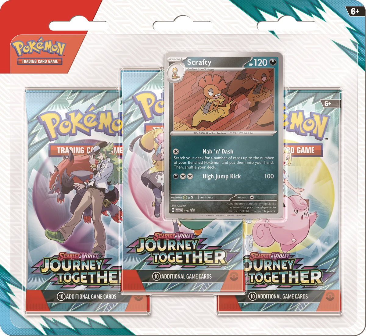 POKÉMON 3-PACK BLISTER SCARLET & VIOLET: JOURNEY TOGETHER -EN-