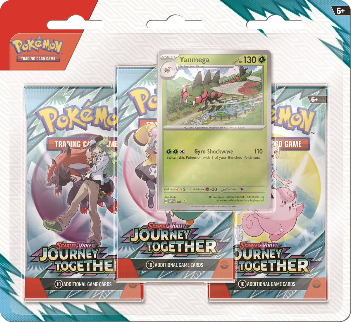 POKÉMON 3-PACK BLISTER SCARLET & VIOLET: JOURNEY TOGETHER -EN-