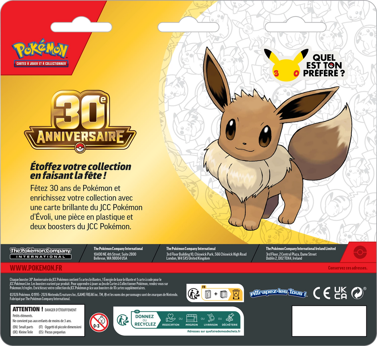 POKÉMON 2-PACK BLISTER 30TH CELEBRATIONS -FR-