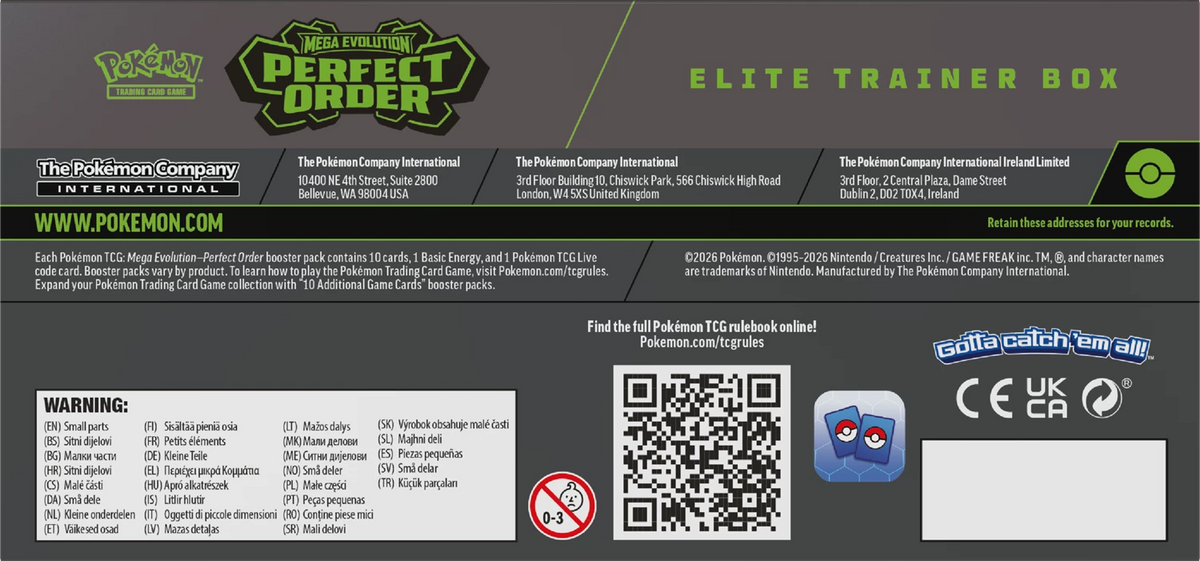 POKÉMON ETB MEGA EVOLUTION: PERFECT ORDER -FR-