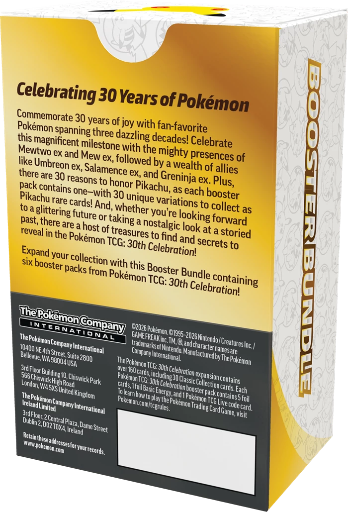 POKÉMON BOOSTERBUNDLE 30TH CELEBRATION -EN-