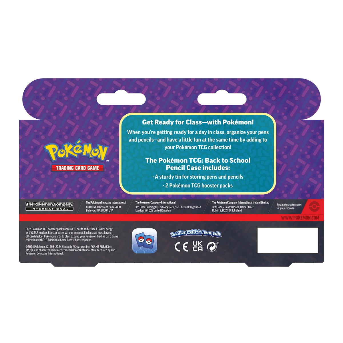POKÉMON PENCIL TIN: BACK TO SCHOOL 2024 -EN-