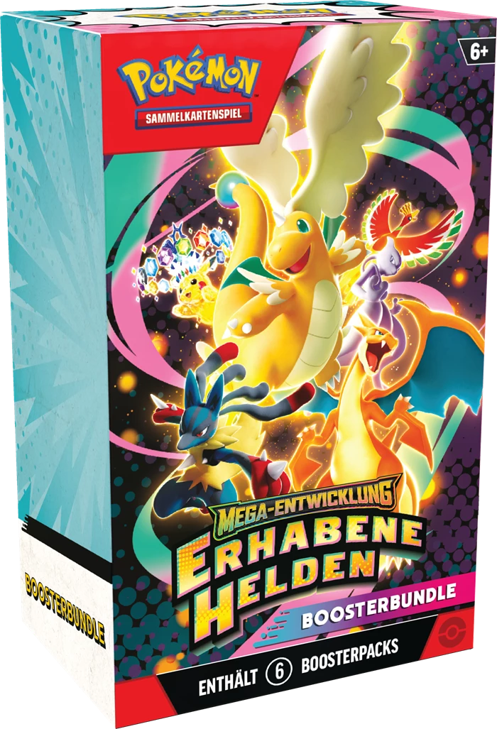 POKÉMON BOOSTERBUNDLE MEGA-ENTWICKLUNG: ERHABENE HELDEN -DE-