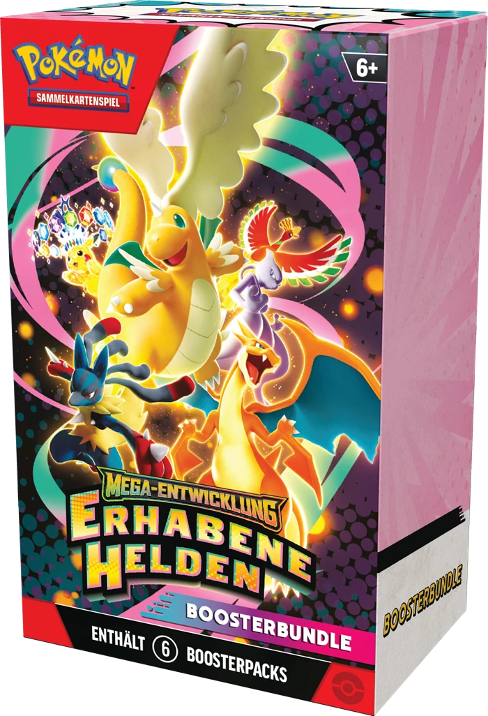 POKÉMON BOOSTERBUNDLE MEGA-ENTWICKLUNG: ERHABENE HELDEN -DE-