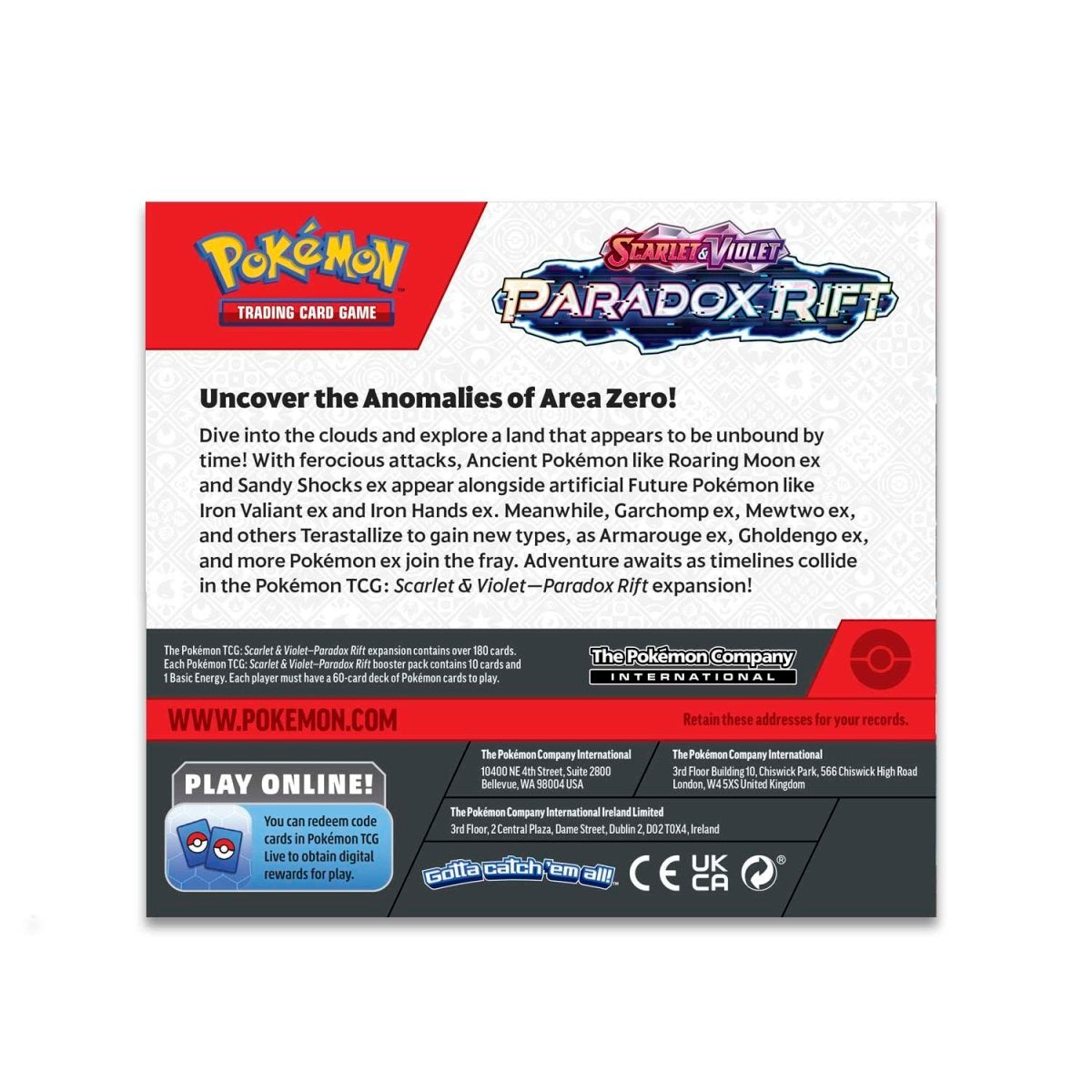 POKÉMON DISPLAY SCARLET & VIOLET: PARADOX RIFT -IT-