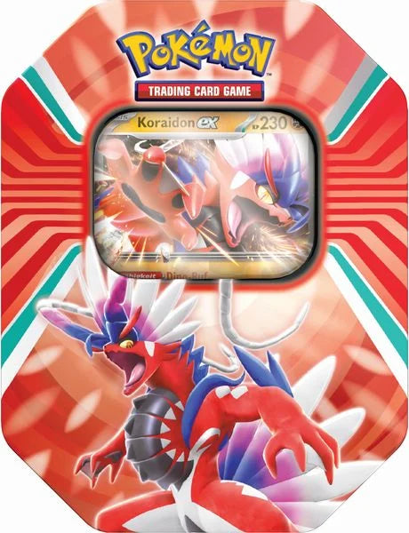 POKÉMON PALDEA LEGENDS TIN BOX # KORAIDON EX -DE-