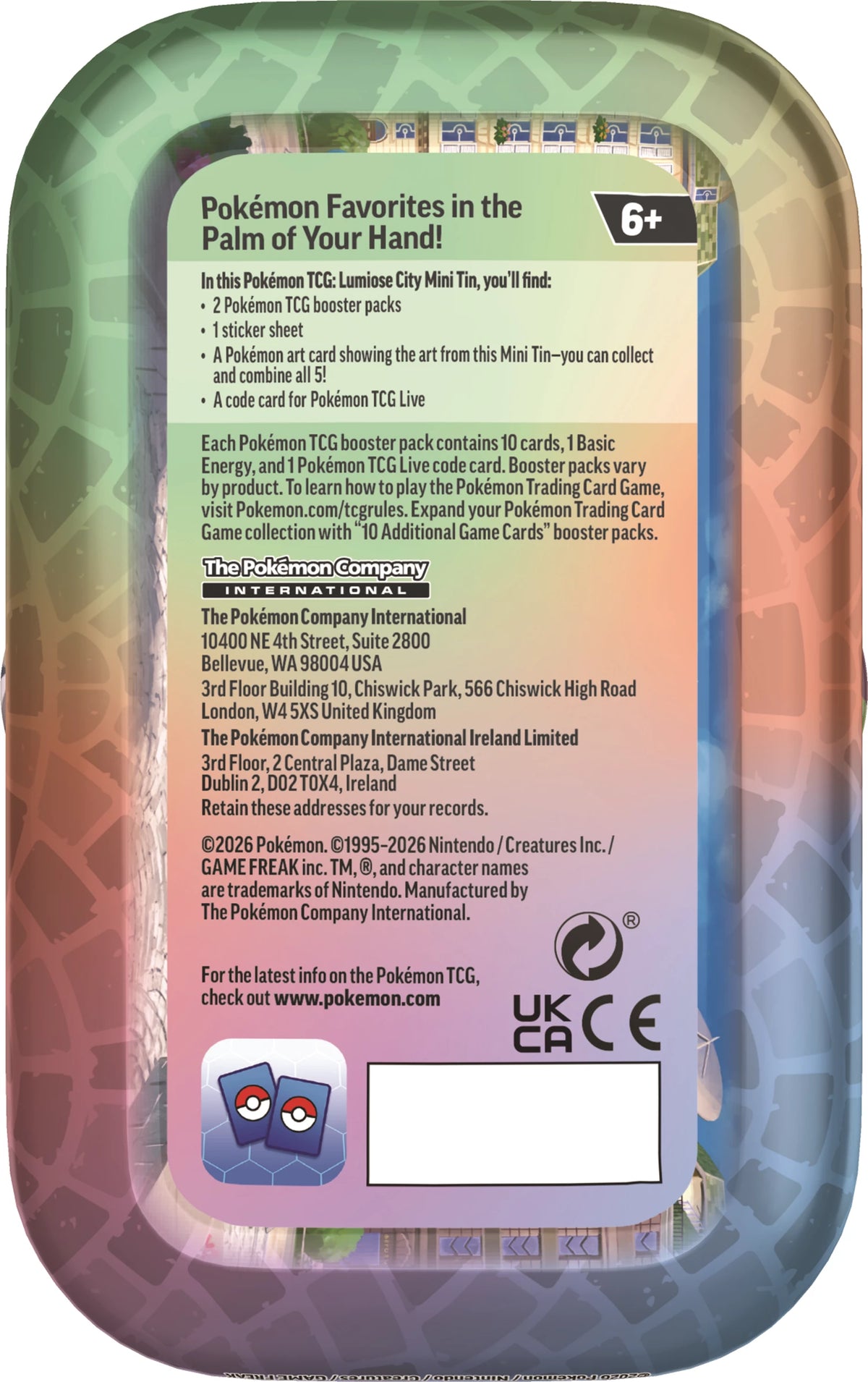 POKÉMON MINI TIN: LUMIOSE CITY -EN-