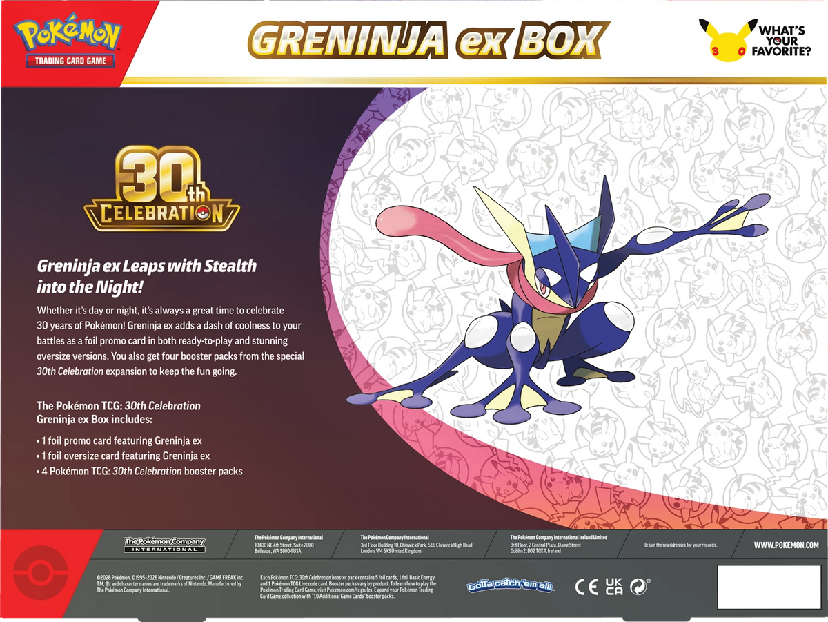 POKÉMON 30 CELEBRATIONS EX BOX -EN-