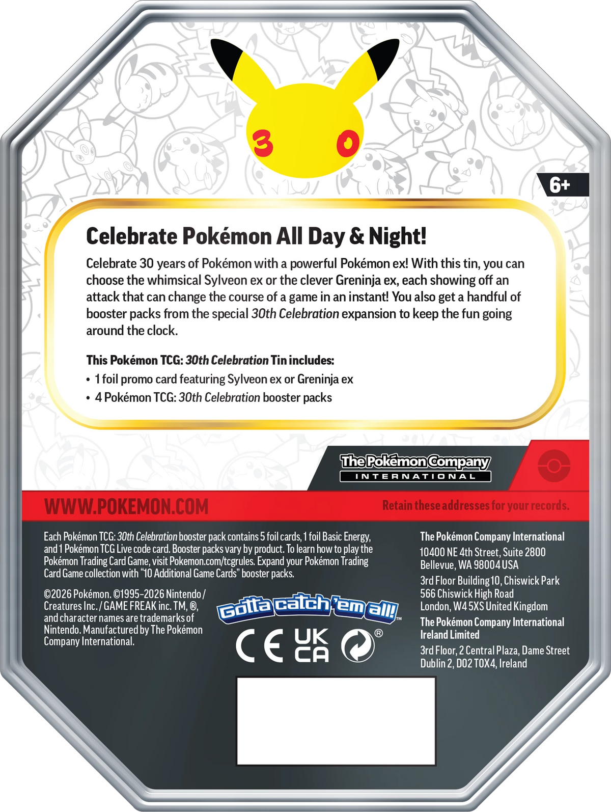 POKÉMON TIN 30TH CELEBRATIONS -EN-