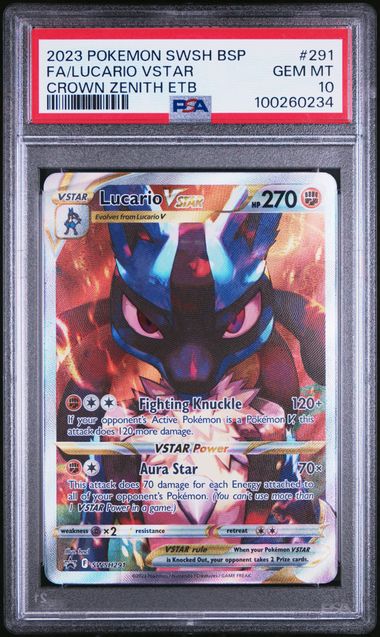 2023 LUCARIO VSTAR #291 - PSA 10